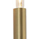 Mavisten Edition Carbonia LED 5.25 inch Lacquered Burnished Brass Wall Sconce Wall Light