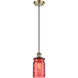 Ballston Candor LED 4.75 inch Antique Brass Mini Pendant Ceiling Light, Ballston