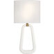 Jori Wall Sconce Wall Light in Aged Brass and Matte White