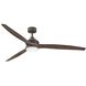 Artiste 72 inch Metallic Matte Bronze with Walnut Blades Fan