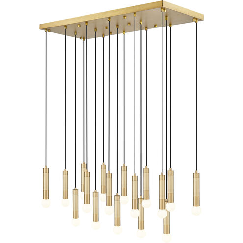 Stari Linear Chandelier Ceiling Light in Modern Gold