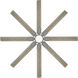 Renegade 66 inch Graphite and Weathered Wood with Weathered Wood Blades Downrod Ceiling Fan in 2700K, Graphite Weathered Wood
