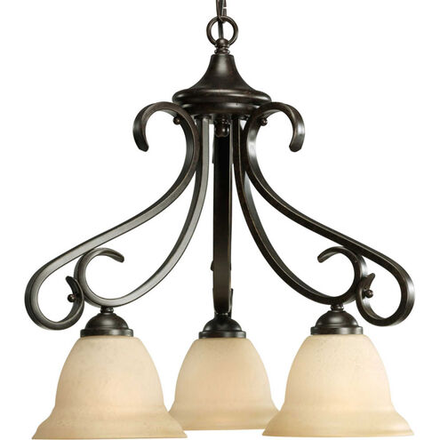 Torino 3 Light 19.13 inch Forged Bronze Chandelier Ceiling Light
