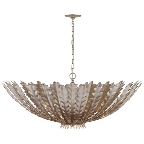 AERIN Hampton 8 Light 48 inch Burnished Silver Leaf Chandelier Ceiling Light, Grande