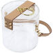 Anita 5.9 X 5.9 inch Clear/Tan Decorative Box