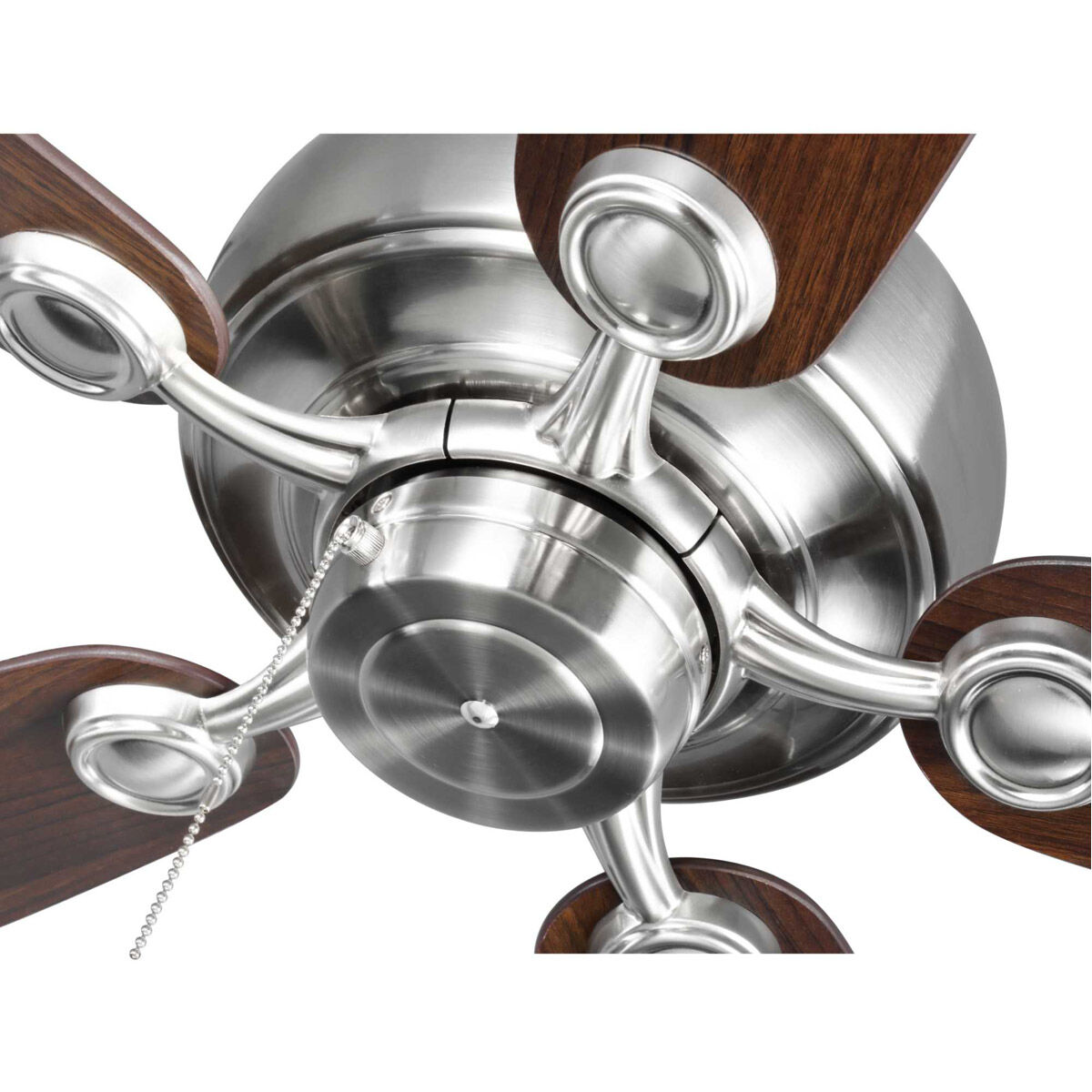 Edgefield 52 inch Brushed Nickel with Cherry/American Walnut Blades Ceiling Fan