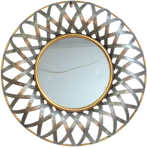 Ives 30 X 30 inch Antique Silver and Gold Mirror