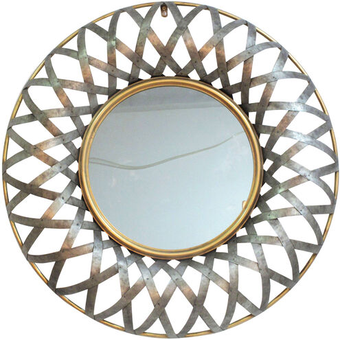 Ives 29.5 X 29.5 inch Antique Silver and Gold Mirror