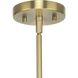 Arya 12 Light 24.12 inch Brushed Gold Chandelier Ceiling Light, Design Series