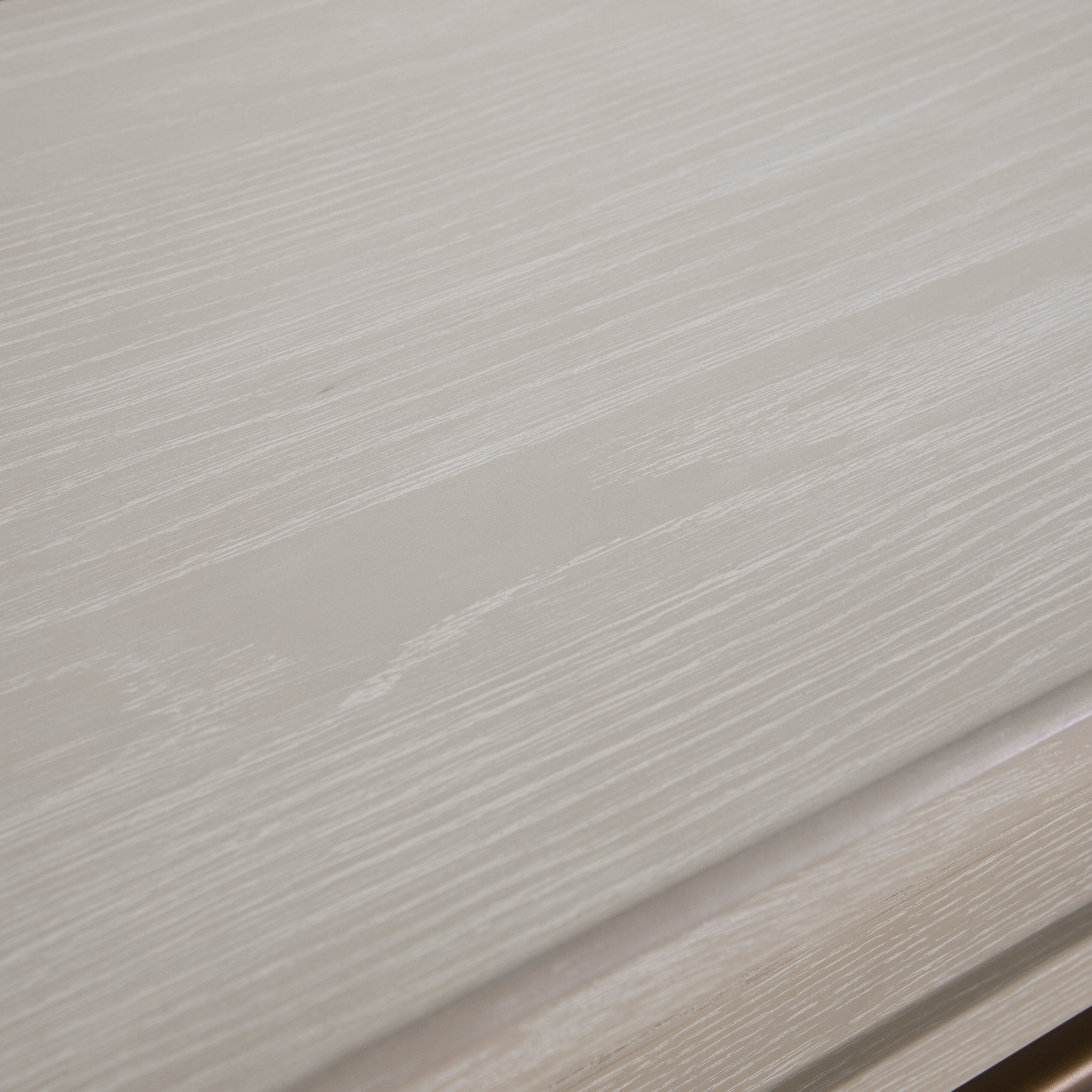 Isaac Cerused White and Sesame White Long Cabinet