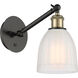 Ballston Brookfield LED 6 inch Black Antique Brass Sconce Wall Light