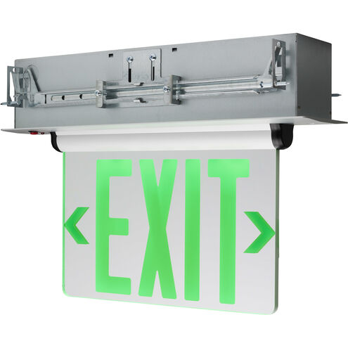 Brentwood LED 15.75 inch Silver LED Exit Sign Ceiling Light