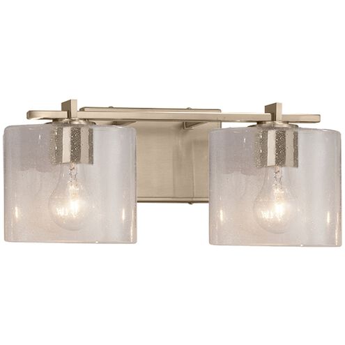 Fusion 14 inch Brushed Brass Bath Bar Wall Light