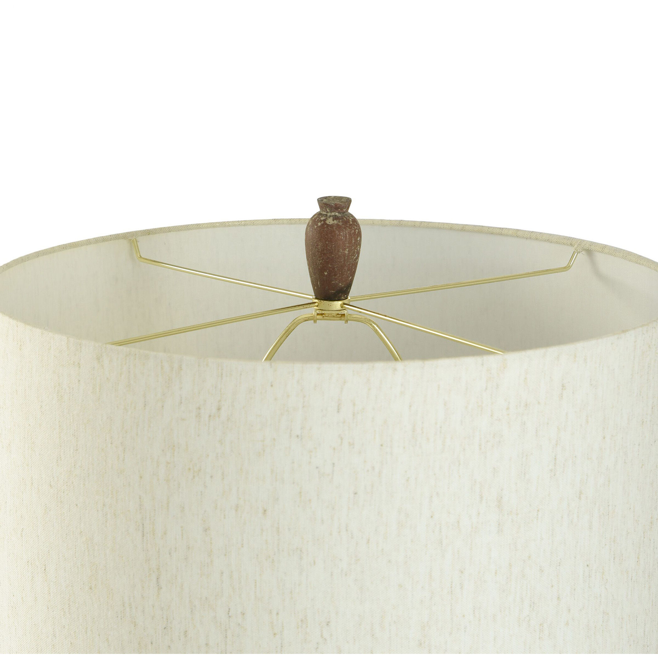 Cameron 31 inch 150 watt Aged Brown and Heathered Oatmeal Table Lamp Portable Light