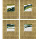 Galaxy Series Green and Metallic and White and Turquoise Wall Sculpture, The Studio