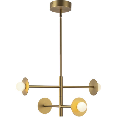 Elixir LED 22.13 inch Brushed Gold Chandelier Ceiling Light