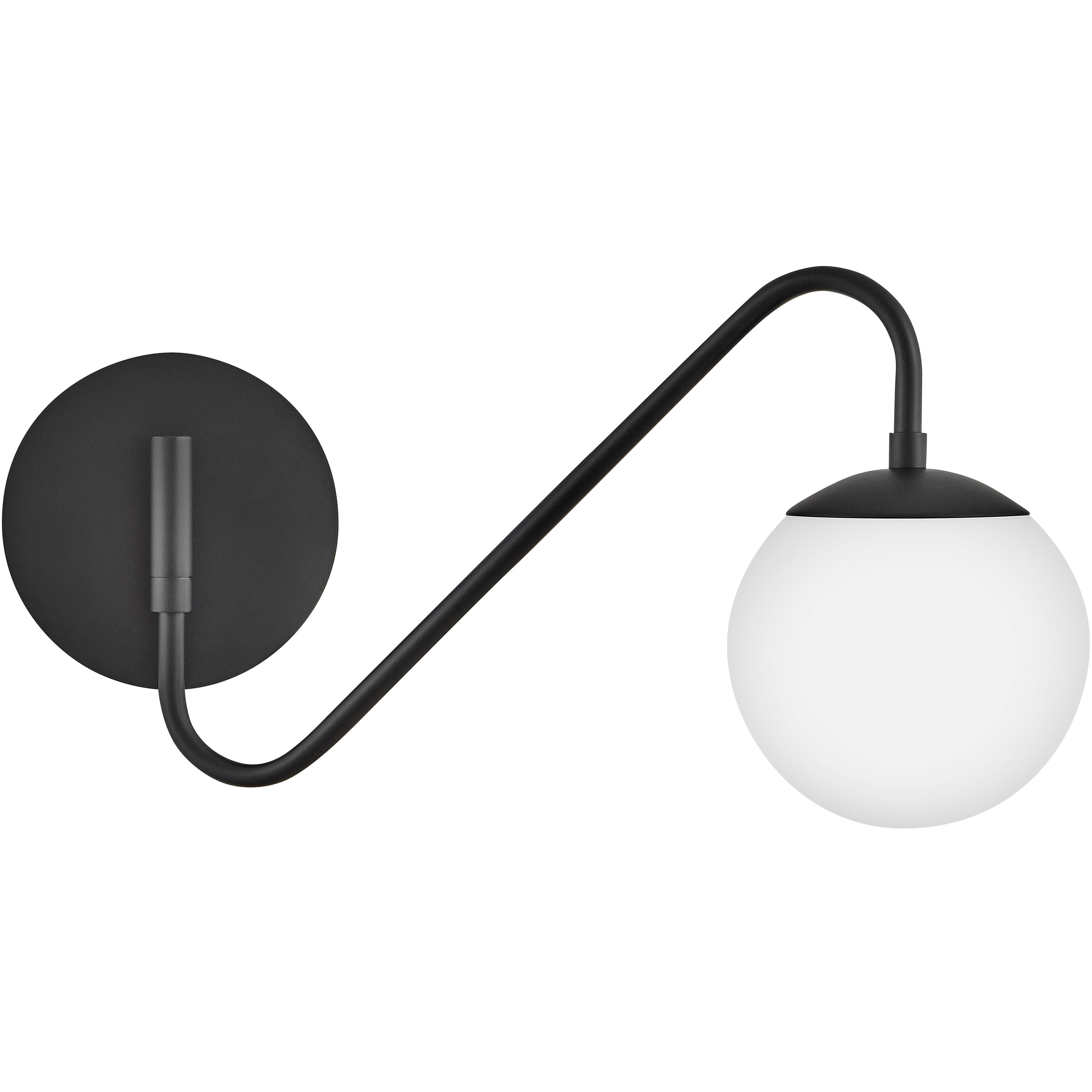 Dottie 1 Light 6 inch Black Sconce Wall Light