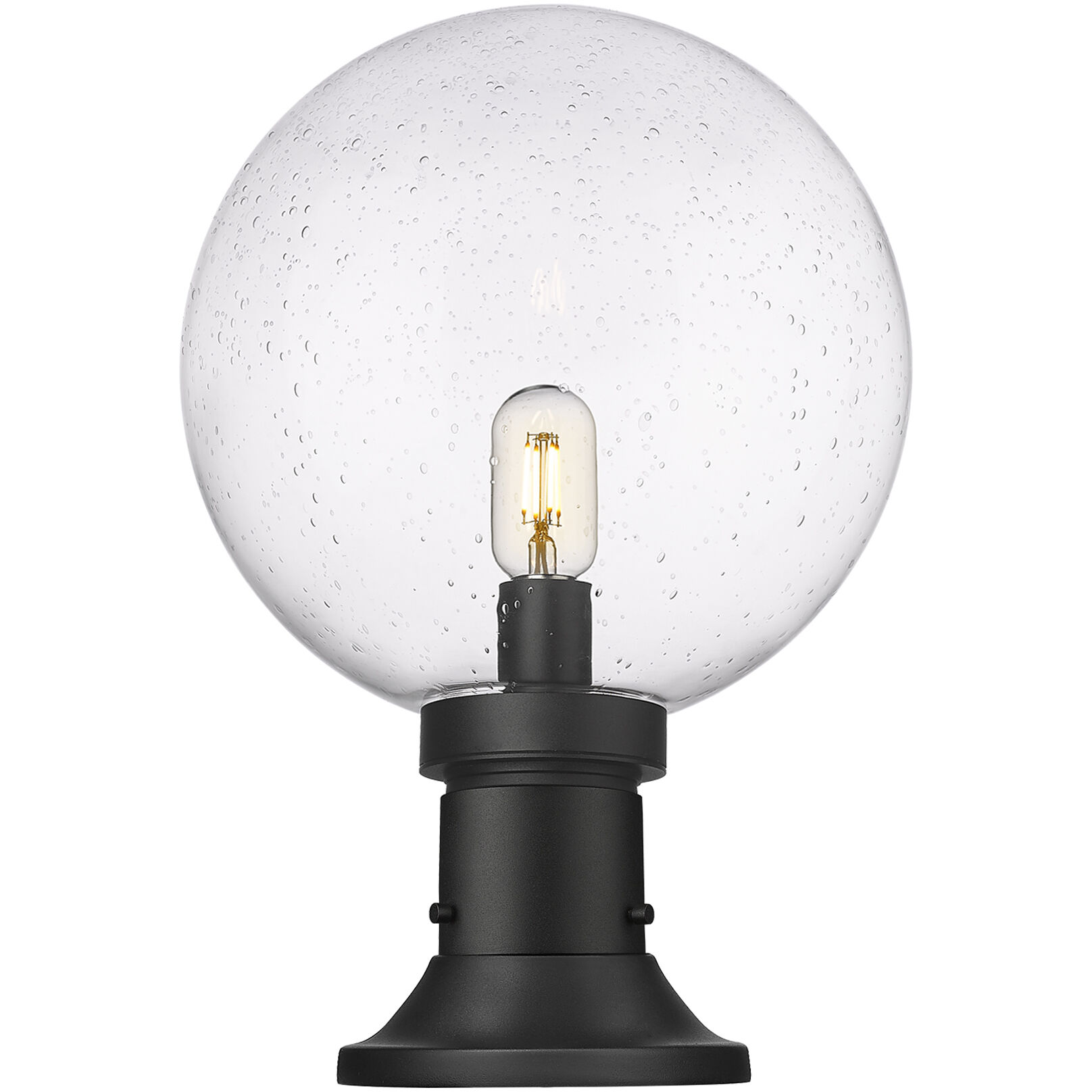 Laurent 1 Light 17.75 inch Black Outdoor Pier Mounted Fixture