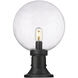 Laurent 1 Light 17.75 inch Black Outdoor Pier Mounted Fixture
