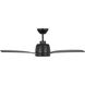Avila 44 inch Midnight Black with Matte White Blades Ceiling Fan