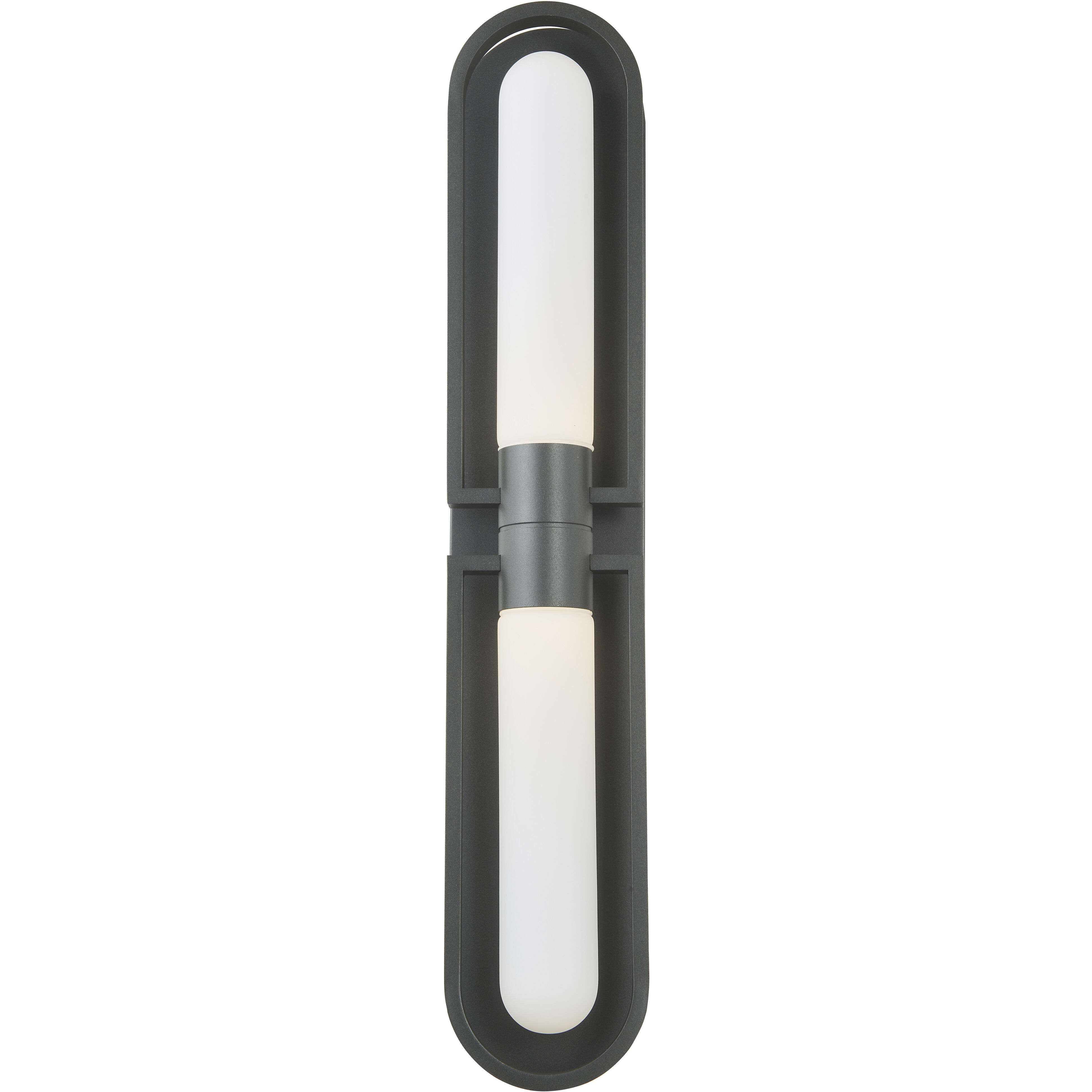 Siren LED 27.25 inch Matte Black Outdoor Wall Light