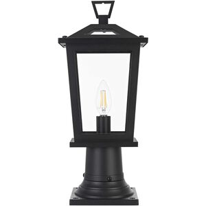Berks 1 Light 16.5 inch Black Outdoor Post Light