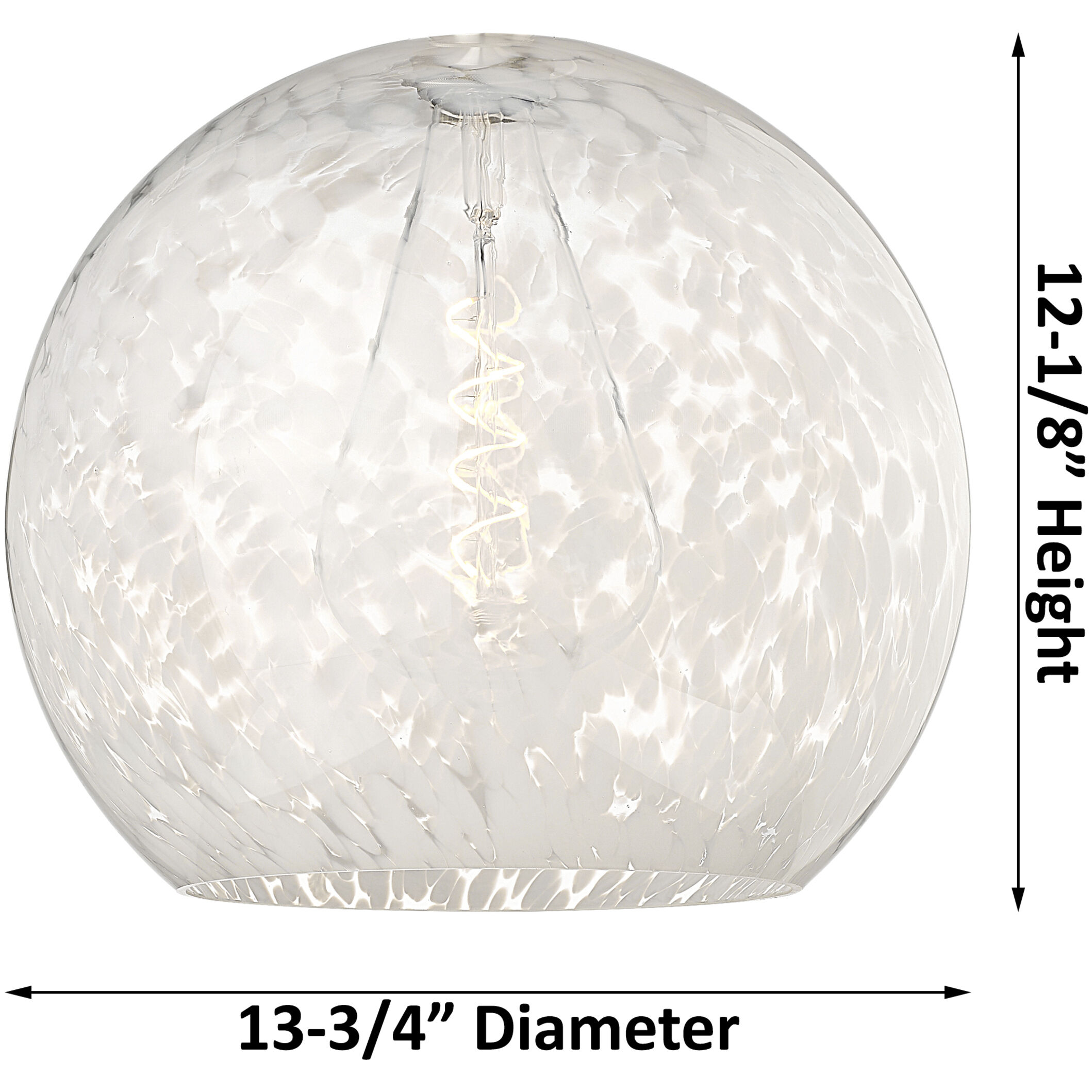 Ballston White Mouchette 1 Light 13.75 inch Brushed Satin Nickel Cord Hung Pendant Ceiling Light