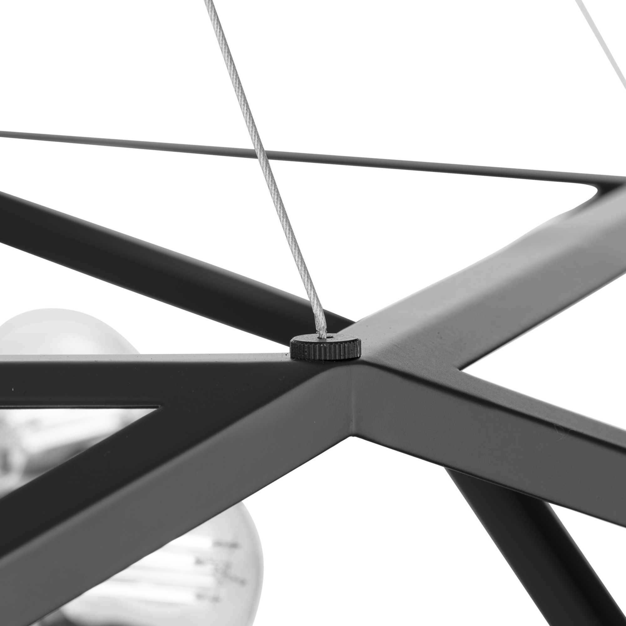 Saucedo 5 Light 24.5 inch Matte Black Pendant Ceiling Light, Design Series