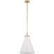 Chapman & Myers Parkington LED 15.25 inch Antique-Burnished Brass Conical Pendant Ceiling Light