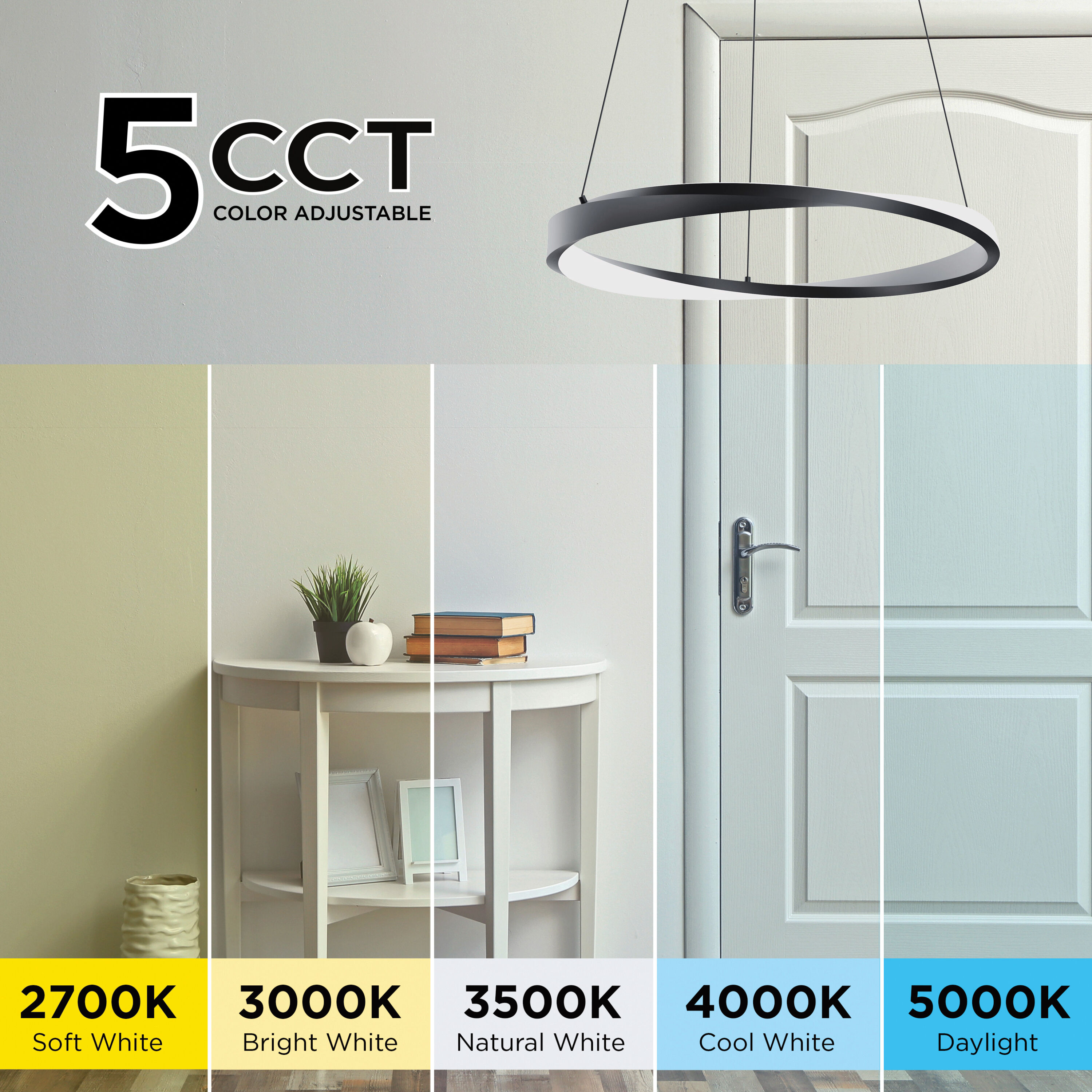 Oberon LED 1.4 inch Satin Nickel Pendant Ceiling Light