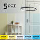 Oberon LED 1.4 inch Satin Nickel Pendant Ceiling Light