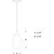 Milano LED 4.75 inch Oil Rubbed Bronze Mini Pendant Ceiling Light