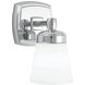 Soft Square Sconce Wall Light in Chrome, Square