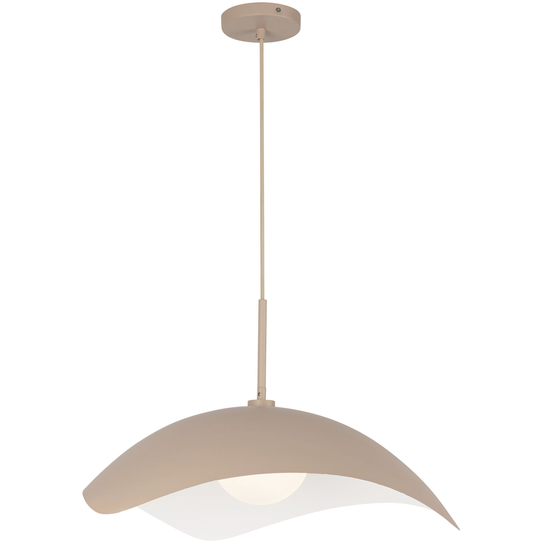 Kirby Pendant Ceiling Light in Peach