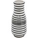 Striped 18 X 7 inch Vase