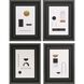 Geometrics Collection Black Framed Art