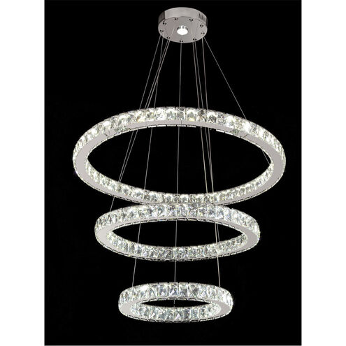 JP04 Series LED 32 inch Chrome Pendant Ceiling Light