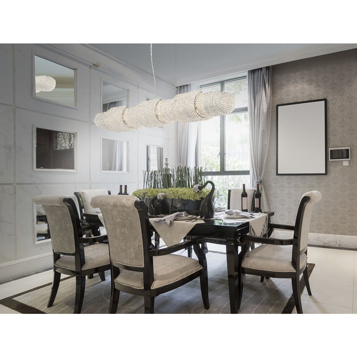 Sposa 8 Light 50 inch Chrome Wall Sconce Wall Light