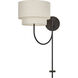 Manorwood 17.5 inch 60.00 watt English Bronze Swing Arm Wall Lamp Wall Light