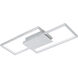 Milanius LED 20.47 inch Brushed Aluminum Flush Mount Ceiling Light, Wall Mountable