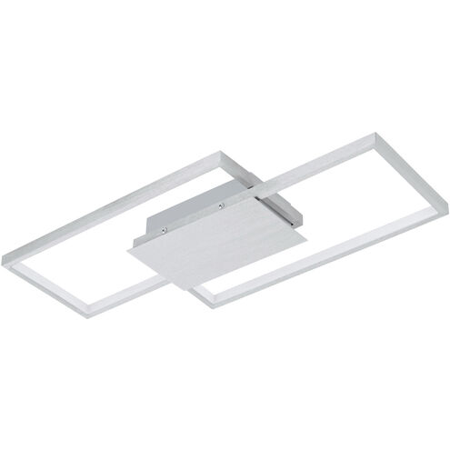 Milanius LED 20.47 inch Brushed Aluminum Flush Mount Ceiling Light, Wall Mountable