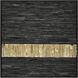 Stripe Wood Black with Gold Dimensional Wall Art