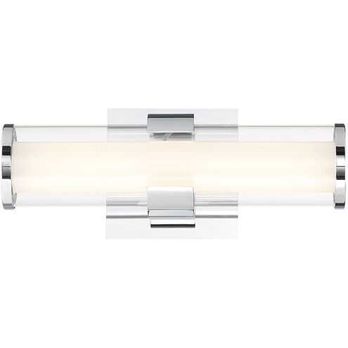 Nozza LED 13 inch Chrome Wall Sconce Wall Light, Small