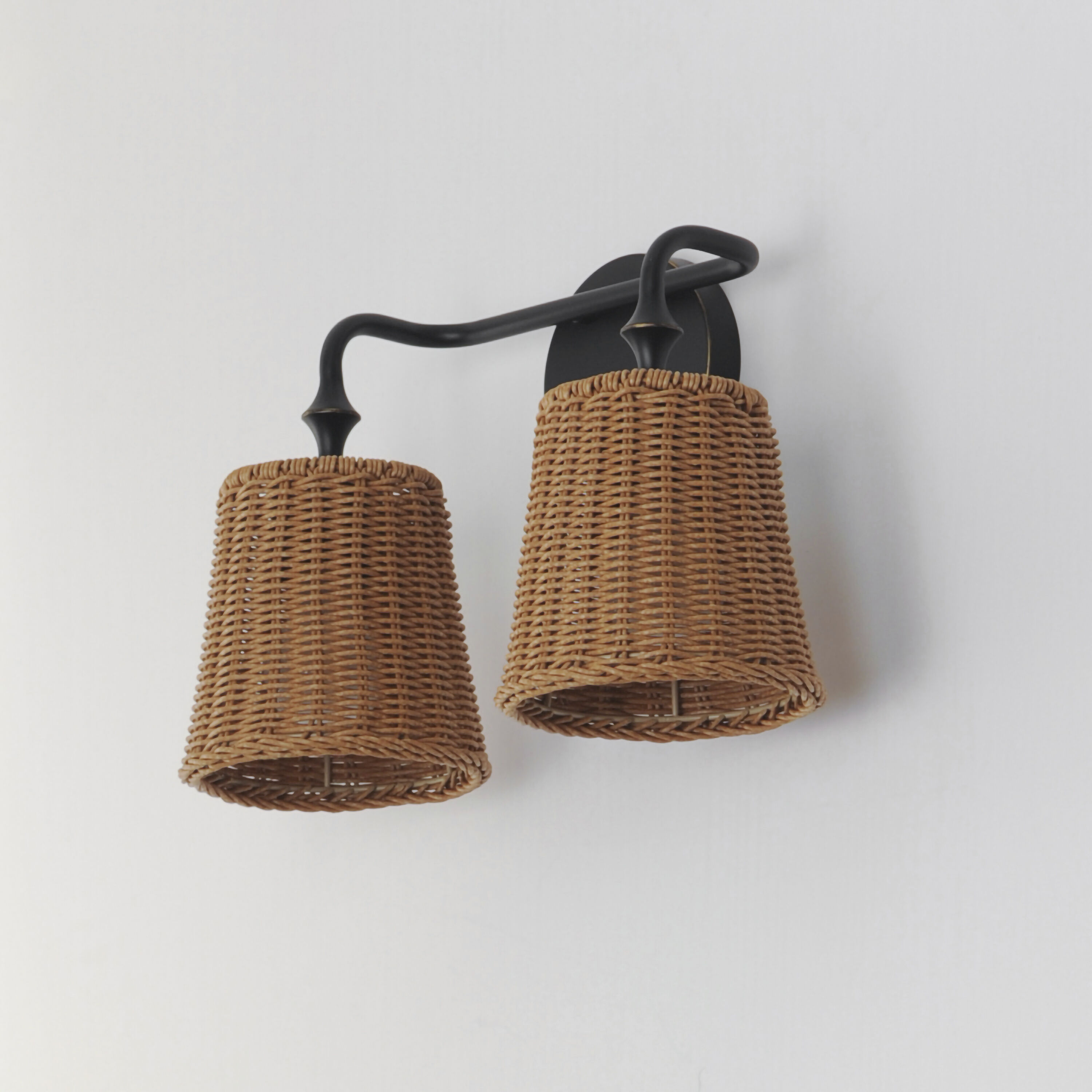 Baja 2 Light 14.75 inch Dark Bronze Bath Vanity Wall Light