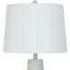 Conical 31.5 inch 150.00 watt Light Blue Washed Table Lamp Portable Light