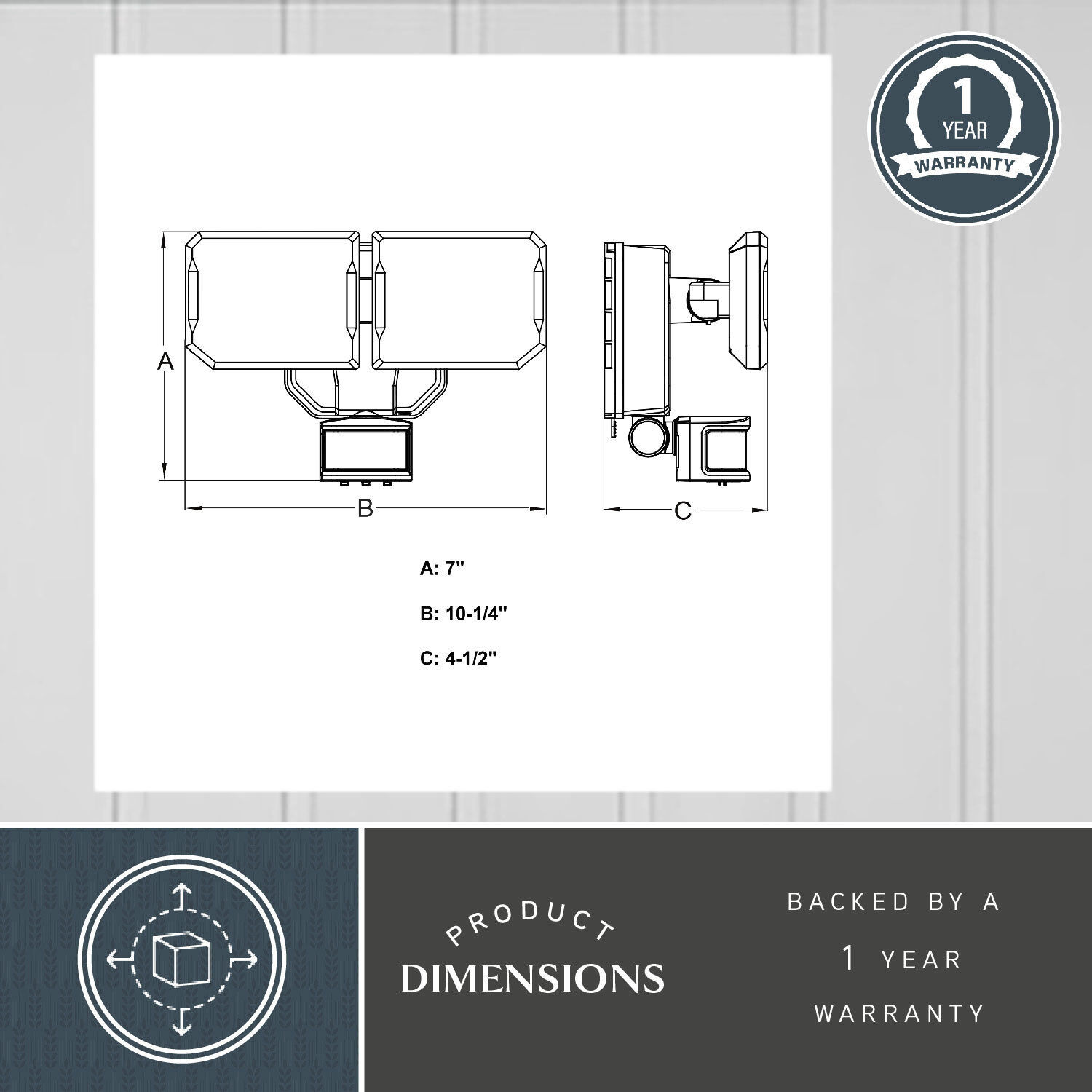 Outdoor Security White Outdoor Motion Sensor