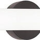 Leia LED 48 inch Black Vanity Light Wall Light