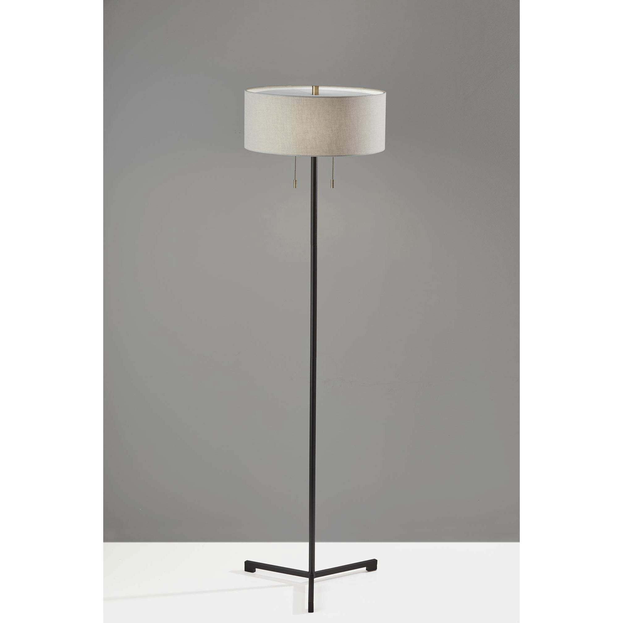 Wesley 60 inch 60.00 watt Black Floor Lamp Portable Light