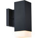 Willowsong 1 Light 14 inch Black Outdoor Wall Sconce