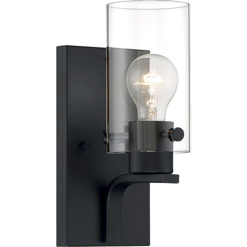 Sommerset 1 Light 5 inch Matte Black Vanity Light Wall Light